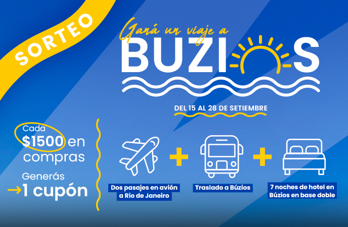 ¡Ganá un viaje a Buzios!