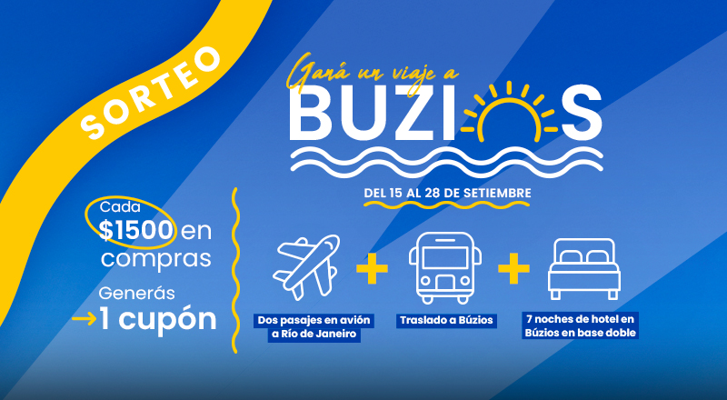 ¡Ganá un viaje a Buzios!