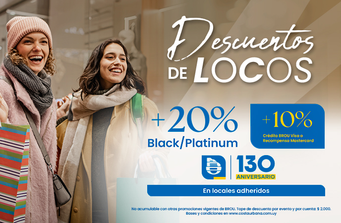 ¡Descuentos de Locos + BROU!